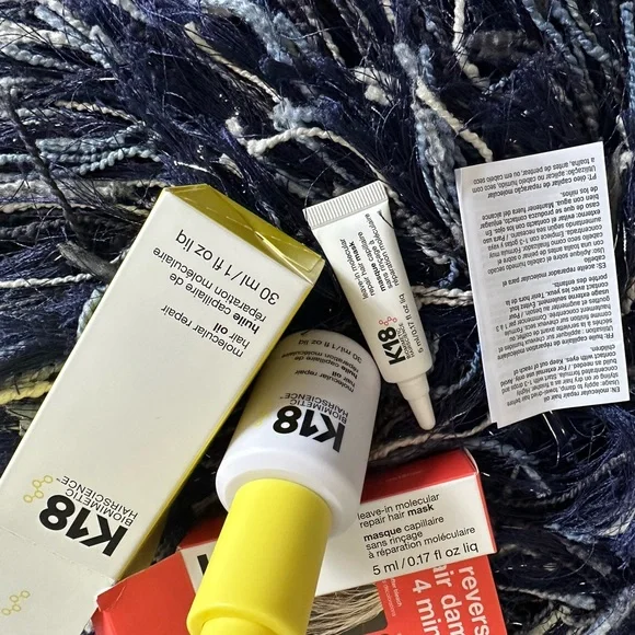 K18 Leave-in repair Mask & K18 molecular repair hair oil